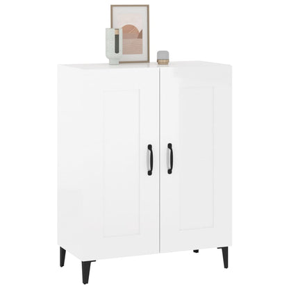 Credenza 69,5x34x90 cm in Legno Multistrato Bianco Lucido - homemem39