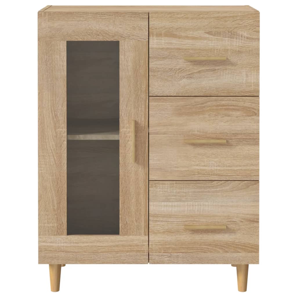 Credenza Rovere Sonoma 69,5x34x90 cm in Legno Multistrato - homemem39