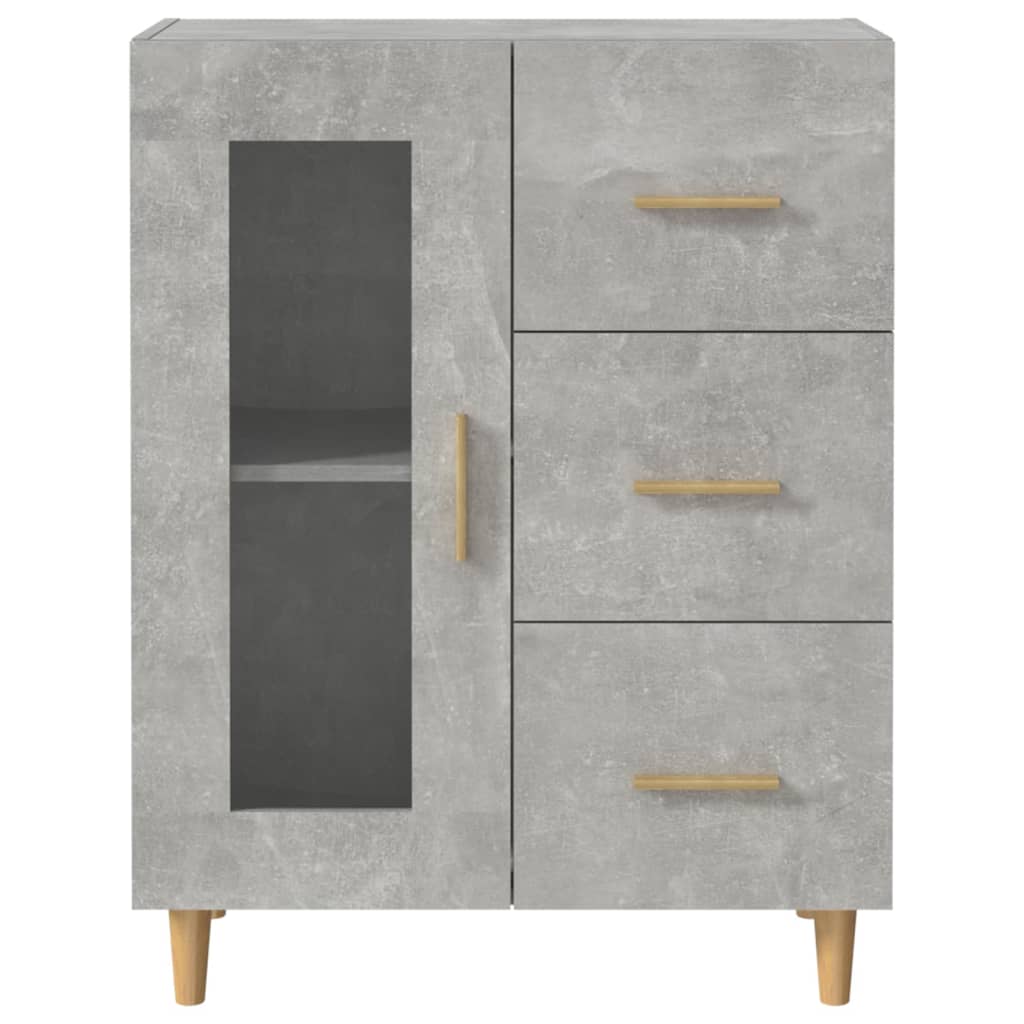 Credenza Grigio Cemento 69,5x34x90 cm in Legno Multistrato - homemem39