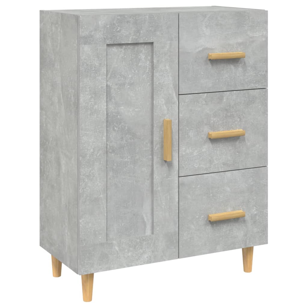 Credenza Grigio Cemento 69,5x34x90 cm in Legno Multistrato - homemem39