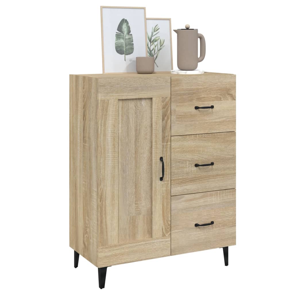 Credenza Rovere Sonoma 69,5x34x90 cm in Legno Multistrato - homemem39