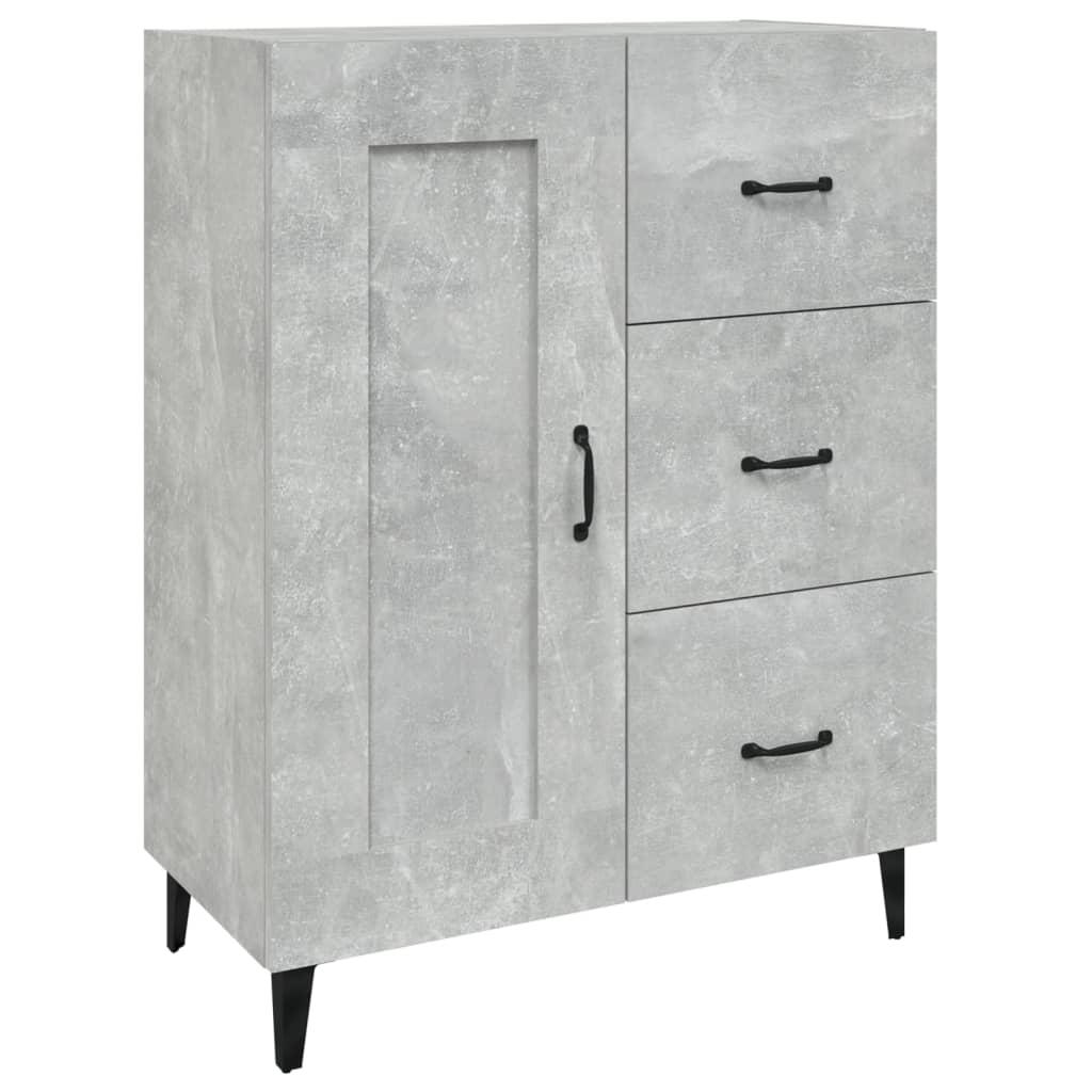 Credenza Grigio Cemento 69,5x34x90 cm in Legno Multistrato - homemem39