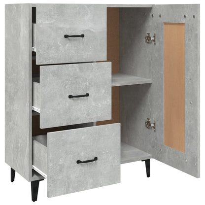 Credenza Grigio Cemento 69,5x34x90 cm in Legno Multistrato - homemem39