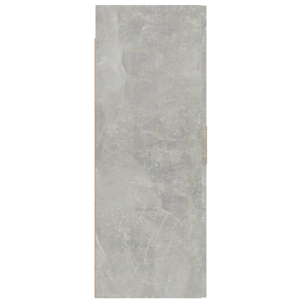 Armadietto Pensile a Parete Grigio Cemento 69,5x34x90 cm - homemem39