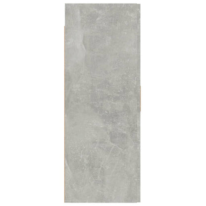 Armadietto Pensile a Parete Grigio Cemento 69,5x34x90 cm - homemem39