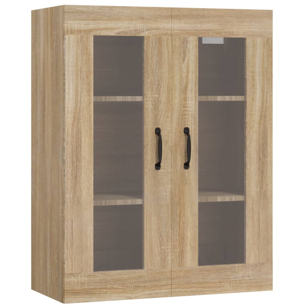 Armadietto Pensile a Parete Rovere Sonoma 69,5x34x90 cm - homemem39