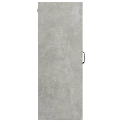 Armadietto Pensile a Parete Grigio Cemento 69,5x34x90 cm - homemem39