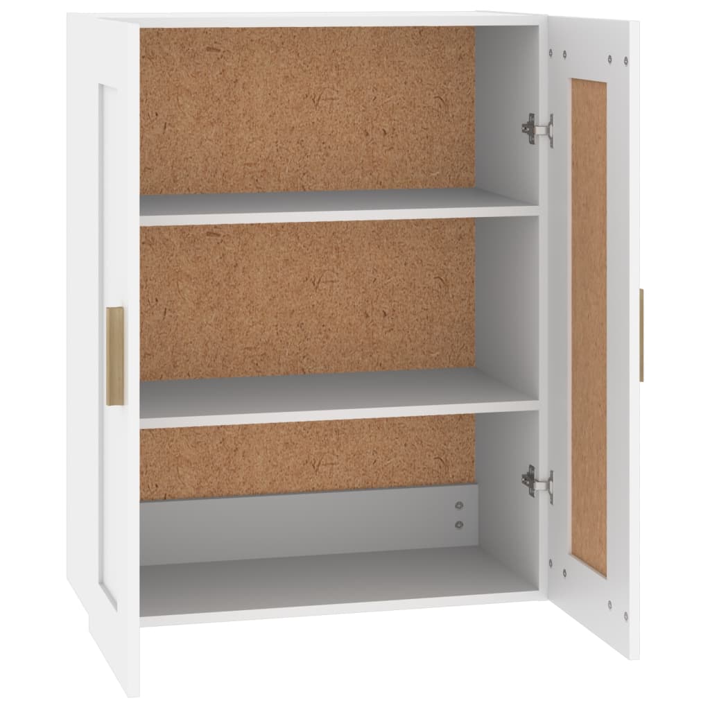 Mobile a Parete Bianco 69,5x32,5x90 cm in Legno Multistrato - homemem39