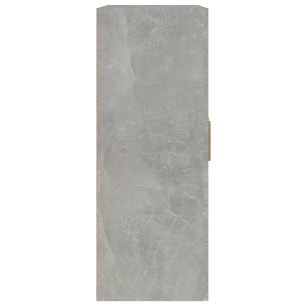 Mobile a Parete Grigio Cemento 69,5x32,5x90cm Legno Multistrato - homemem39