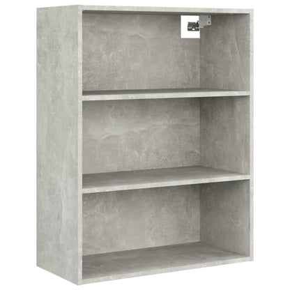 Armadietto Pensile a Parete Grigio Cemento 69,5x32,5x90 cm - homemem39