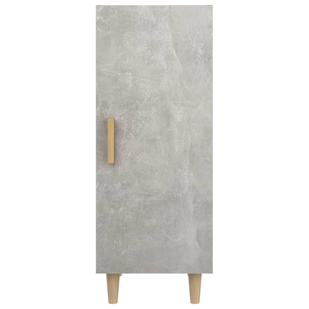 Credenza Grigio Cemento 34,5x34x90 cm in Legno Multistrato - homemem39