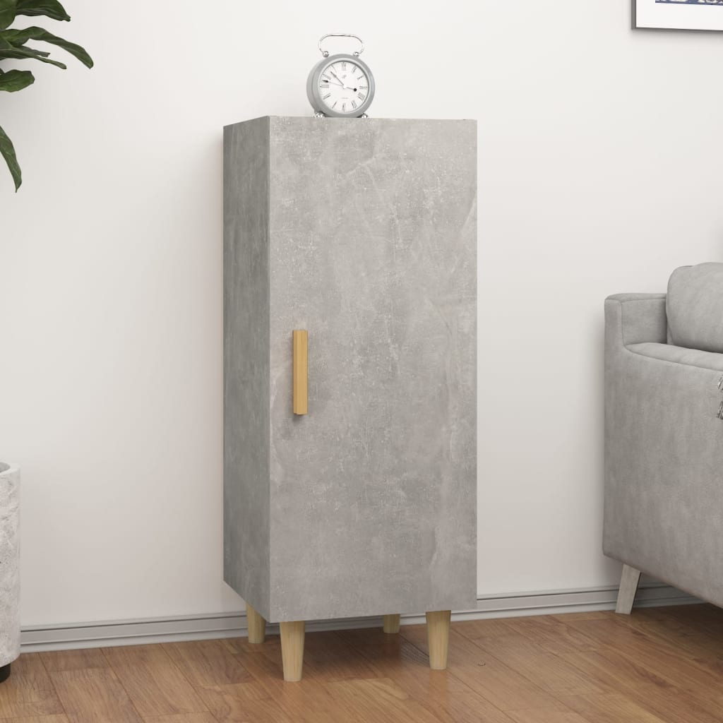 Credenza Grigio Cemento 34,5x34x90 cm in Legno Multistrato - homemem39