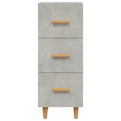 Credenza Grigio Cemento 34,5x34x90 cm in Legno Multistrato - homemem39