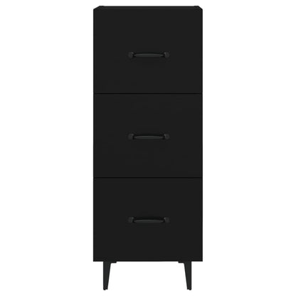 Credenza Nero 34,5x34x90 cm in Legno Multistrato - homemem39