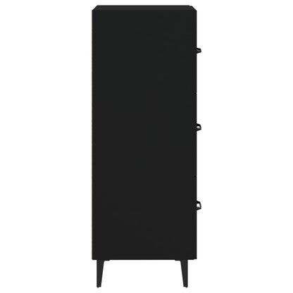 Credenza Nero 34,5x34x90 cm in Legno Multistrato - homemem39