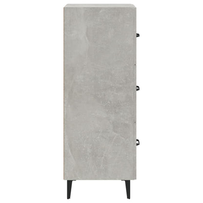 Credenza Grigio Cemento 34,5x34x90 cm in Legno Multistrato - homemem39