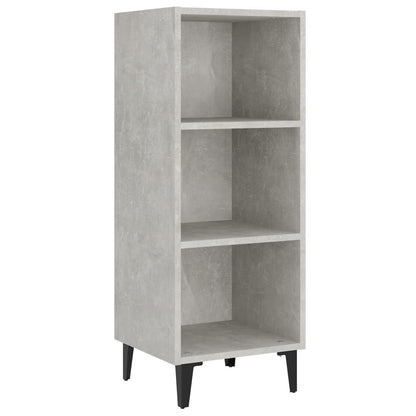 Credenza Grigio Cemento 34,5x32,5x90 cm in Legno Multistrato - homemem39