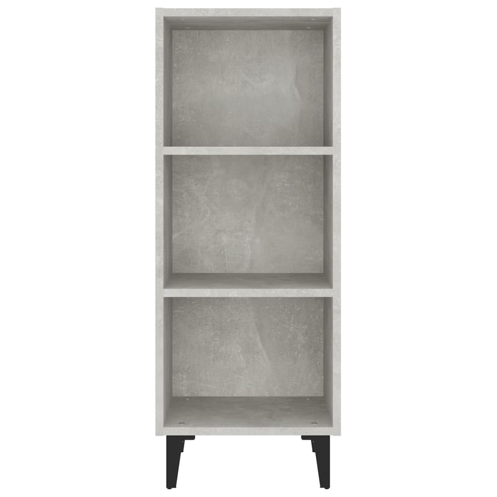 Credenza Grigio Cemento 34,5x32,5x90 cm in Legno Multistrato - homemem39