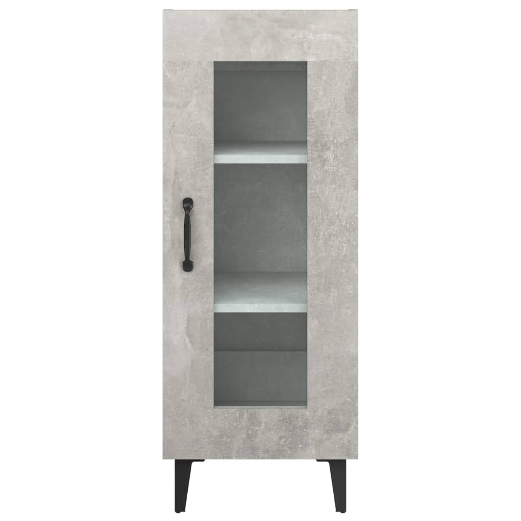 Credenza Grigio Cemento 34,5x34x90 cm in Legno Multistrato - homemem39