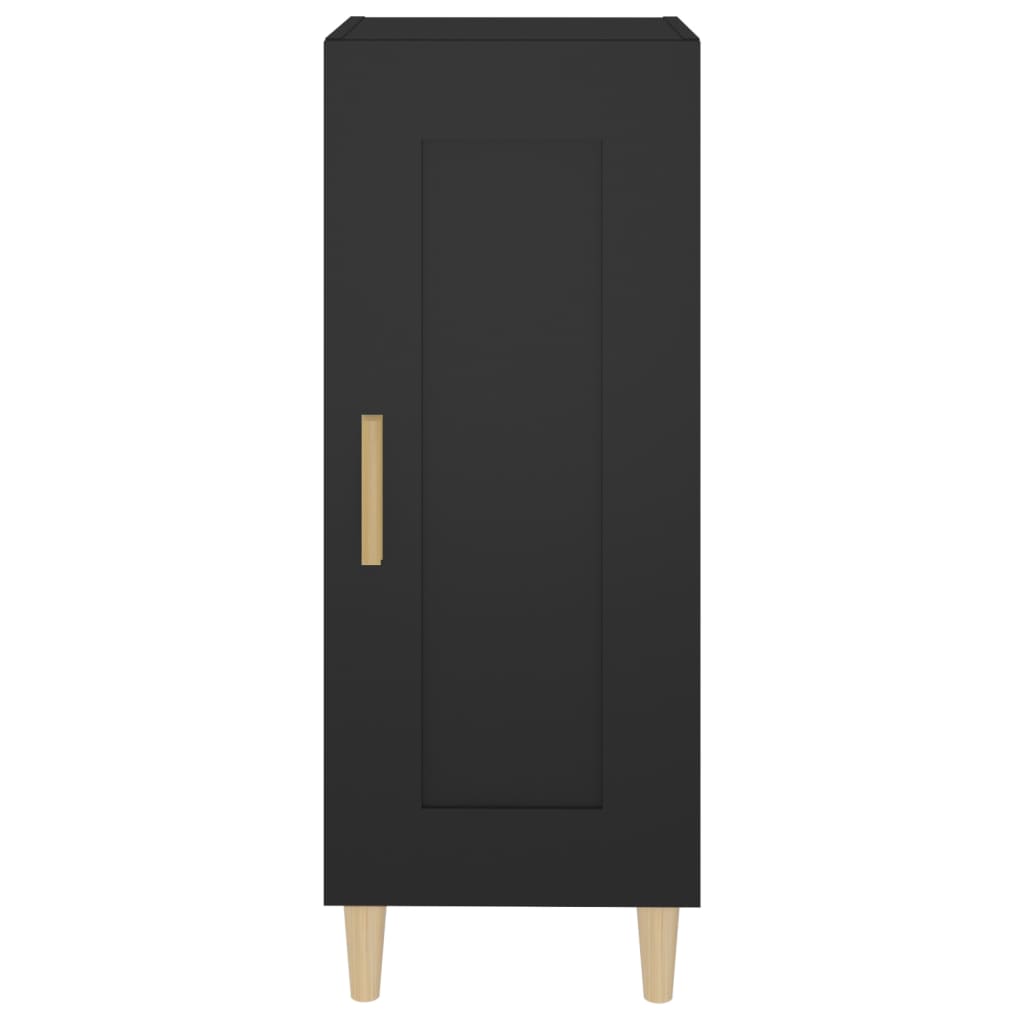 Credenza Nero 34,5x34x90 cm in Legno Multistrato - homemem39