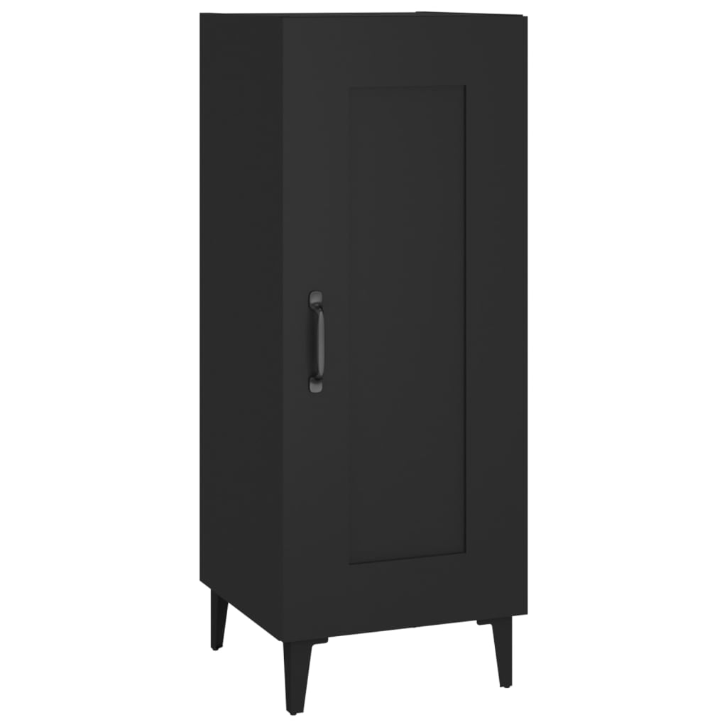 Credenza Nero 34,5x34x90 cm in Legno Multistrato - homemem39