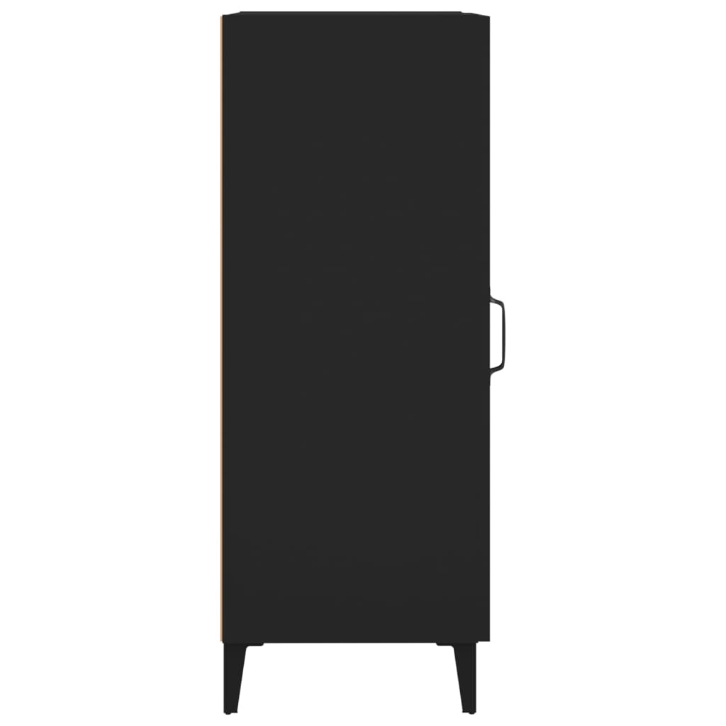 Credenza Nero 34,5x34x90 cm in Legno Multistrato - homemem39