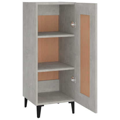 Credenza Grigio Cemento 34,5x34x90 cm in Legno Multistrato - homemem39