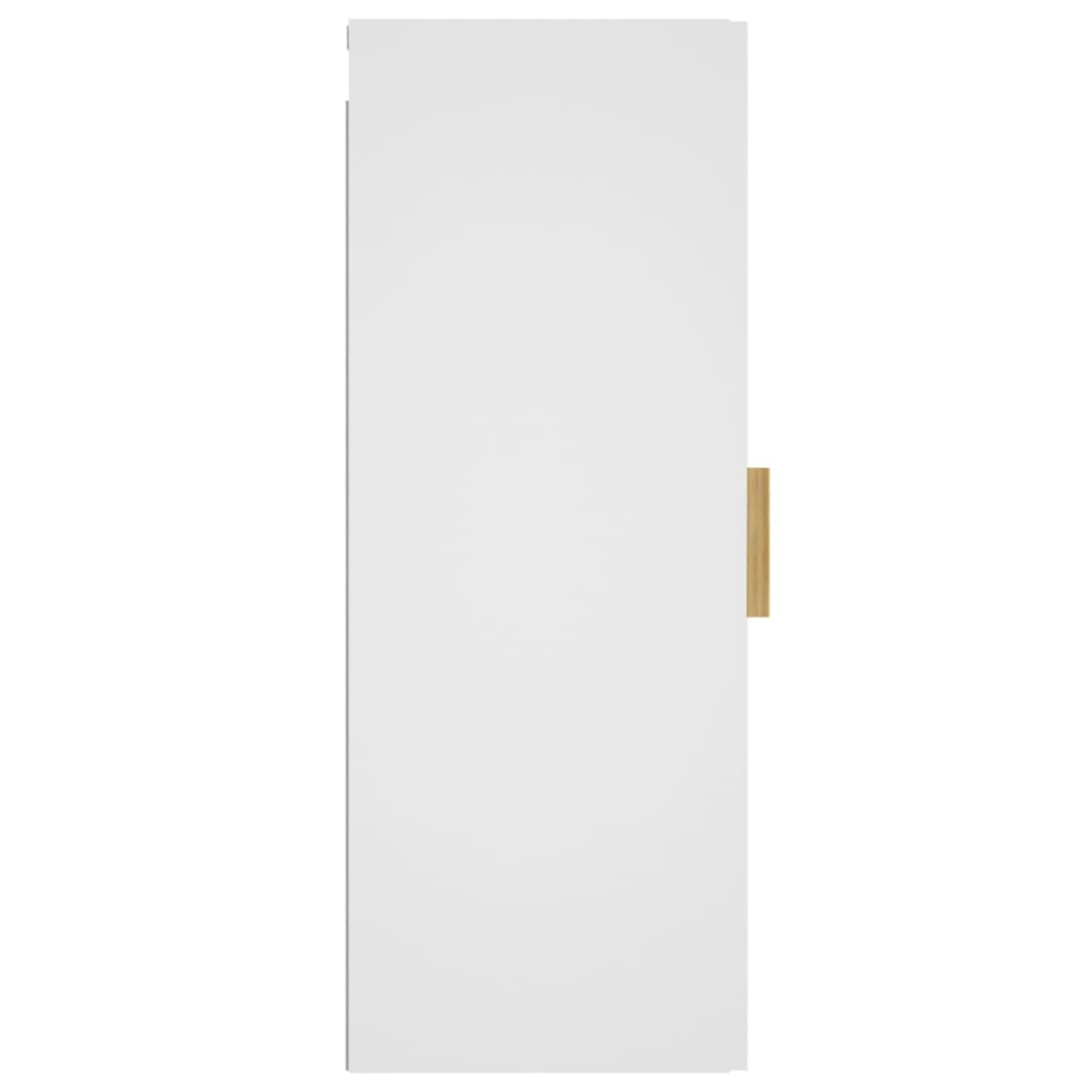 Armadietto a Muro Bianco 34,5x34x90 cm in Legno Multistrato - homemem39