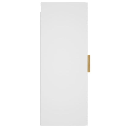 Armadietto a Muro Bianco 34,5x34x90 cm in Legno Multistrato - homemem39