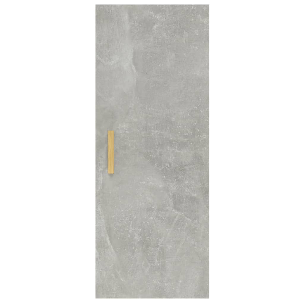 Armadietto a Muro Grigio Cemento 34,5x34x90cm Legno Multistrato - homemem39