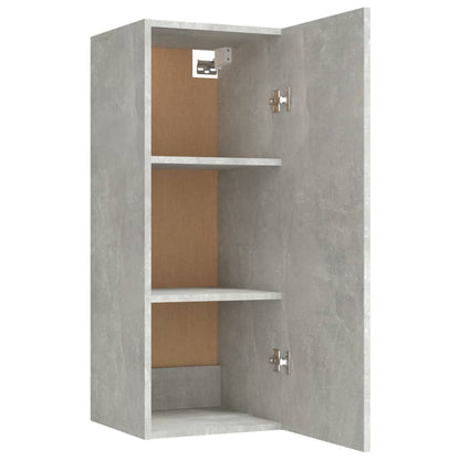 Armadietto a Muro Grigio Cemento 34,5x34x90cm Legno Multistrato - homemem39