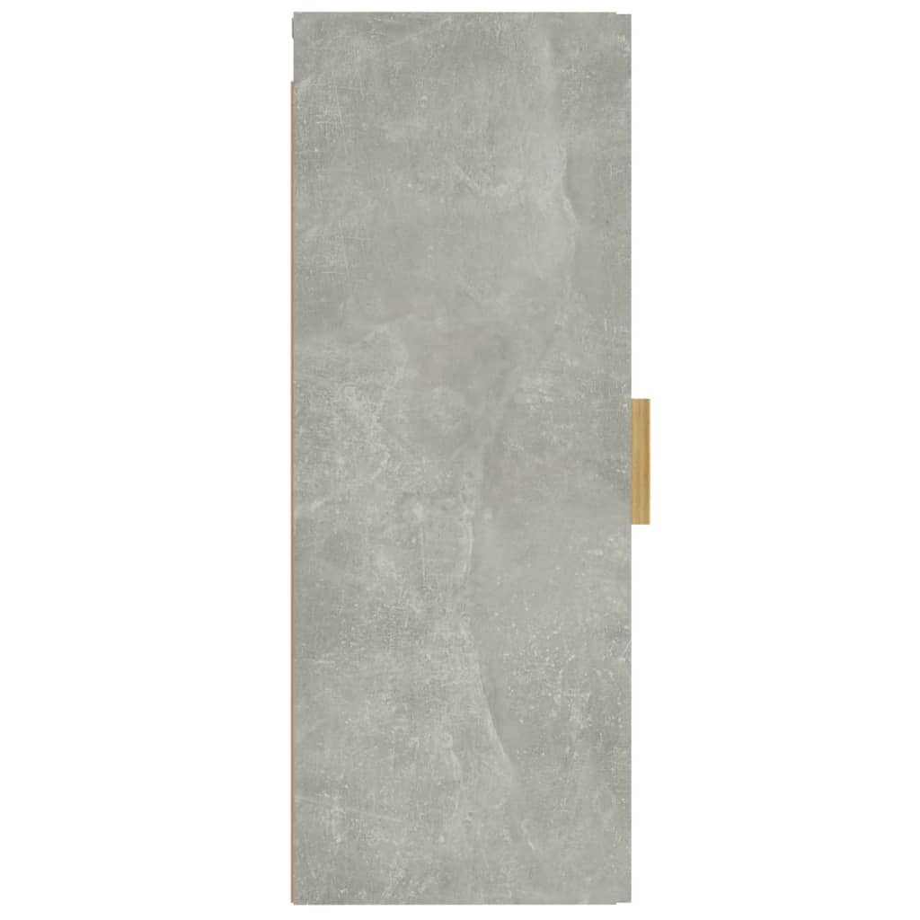 Armadietto a Muro Grigio Cemento 34,5x34x90cm Legno Multistrato - homemem39