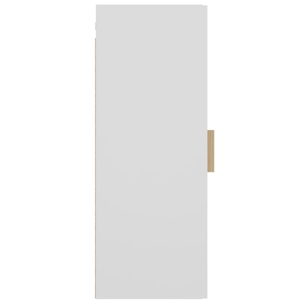 Armadietto Pensile a Parete Bianco 34,5x34x90 cm - homemem39