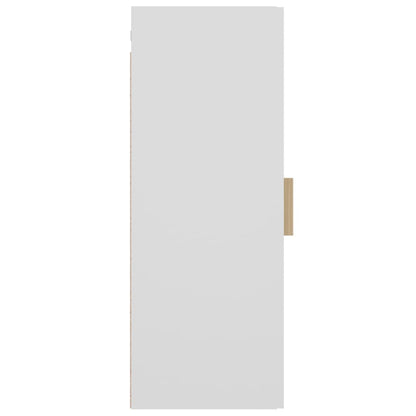 Armadietto Pensile a Parete Bianco 34,5x34x90 cm - homemem39
