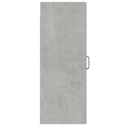 Armadietto Pensile a Parete Grigio Cemento 34,5x34x90 cm - homemem39