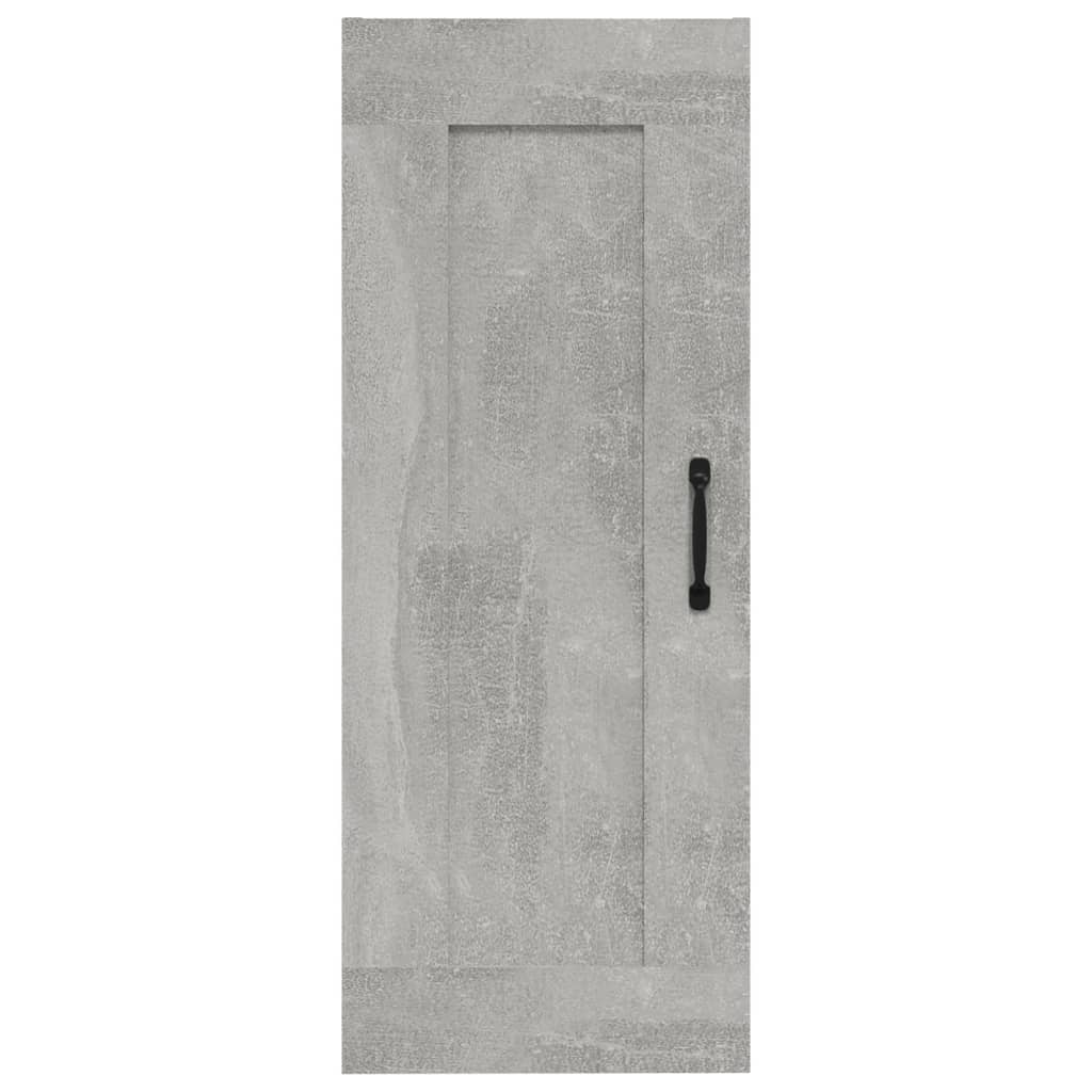 Mobile Pensile Grigio Cemento 35x34x90 cm in Legno Multistrato - homemem39