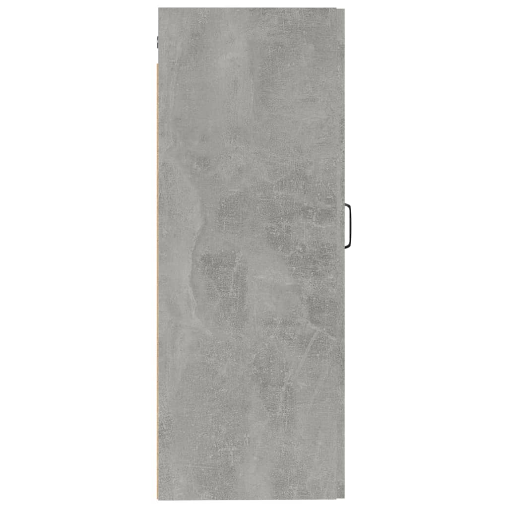 Mobile Pensile Grigio Cemento 35x34x90 cm in Legno Multistrato - homemem39