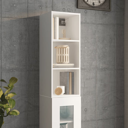 Armadietto a Muro Bianco 34,5x32,5x90 cm in Legno Multistrato - homemem39