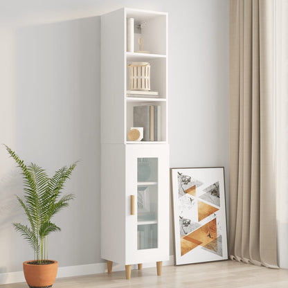 Armadietto a Muro Bianco 34,5x32,5x90 cm in Legno Multistrato - homemem39