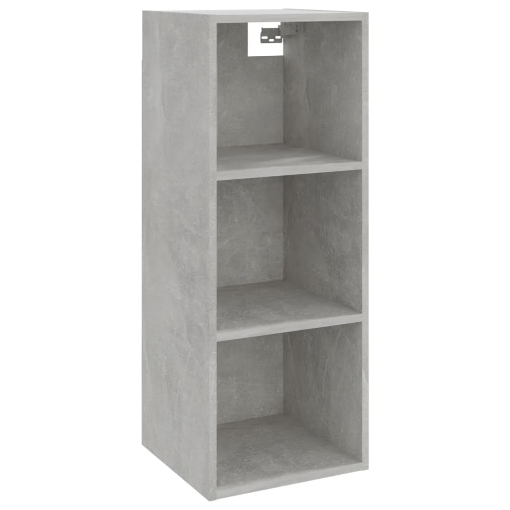 Armadietto Muro Grigio Cemento 34,5x32,5x90cm Legno Multistrato - homemem39