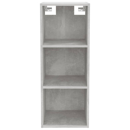 Armadietto Muro Grigio Cemento 34,5x32,5x90cm Legno Multistrato - homemem39