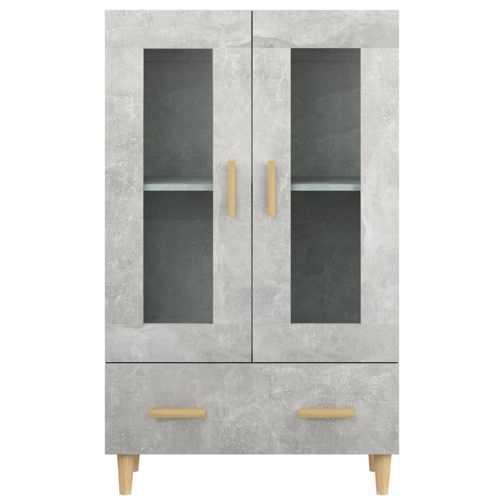 Credenza Grigio Cemento 70x31x115 cm in Legno Multistrato - homemem39