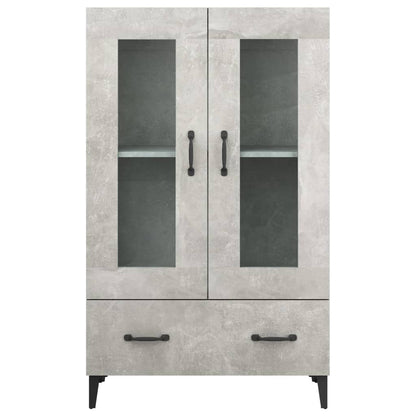 Credenza Grigio Cemento 70x31x115 cm in Legno Multistrato - homemem39