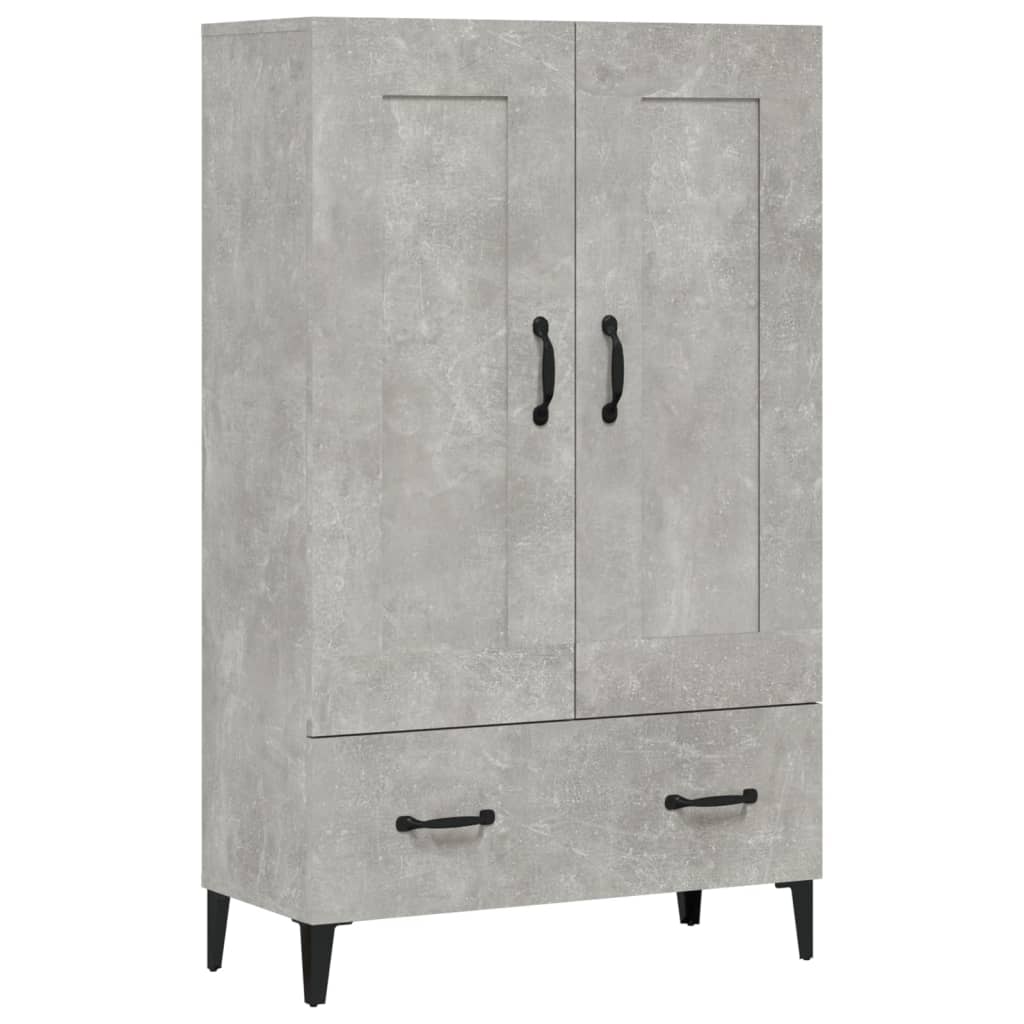 Credenza Grigio Cemento 70x31x115 cm in Legno Multistrato - homemem39