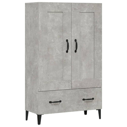 Credenza Grigio Cemento 70x31x115 cm in Legno Multistrato - homemem39