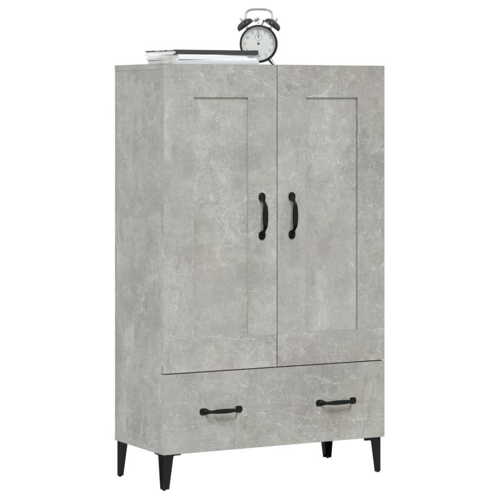 Credenza Grigio Cemento 70x31x115 cm in Legno Multistrato - homemem39