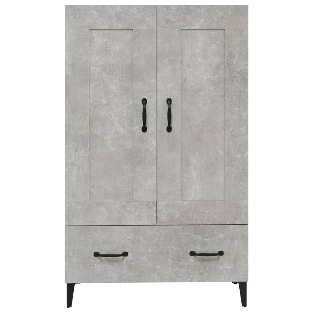 Credenza Grigio Cemento 70x31x115 cm in Legno Multistrato - homemem39