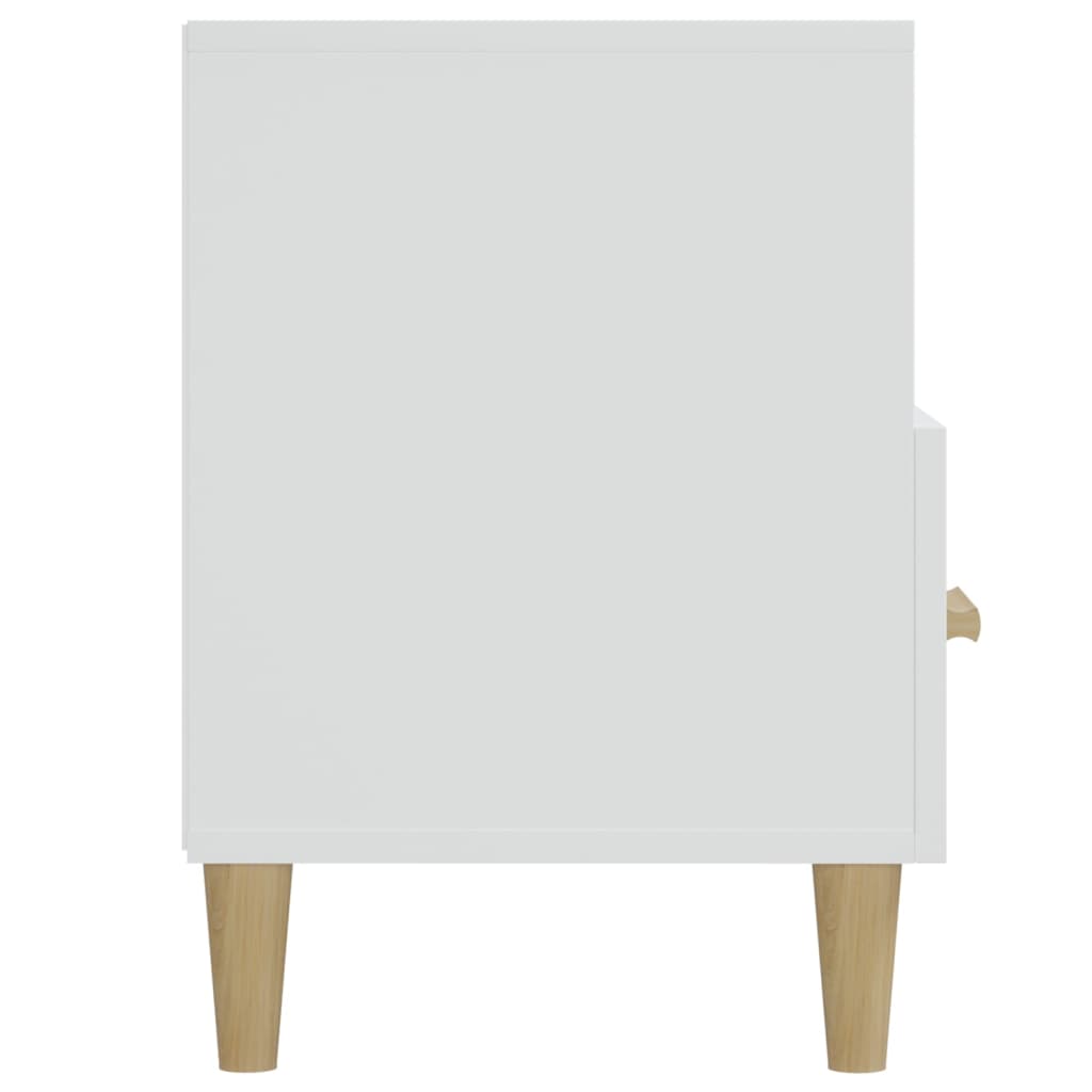 Mobile Porta TV Bianco Lucido 102x36x50 cm in Legno Multistrato - homemem39