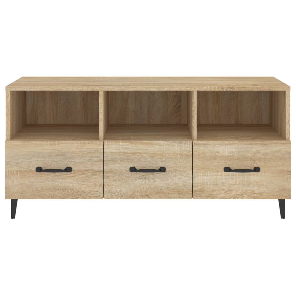 Mobile Porta TV Rovere Sonoma 102x35x50 cm Legno Multistrato - homemem39