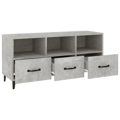 Mobile Porta TV Grigio Cemento 102x35x50 cm Legno Multistrato - homemem39